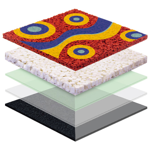 天津无缝预制型塑胶跑道EPDM面层