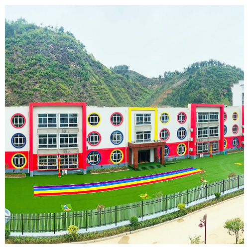 天津高坝店镇中心幼儿园人造草坪跑道